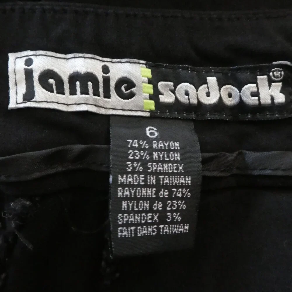 Jamie Sadock Black‎ Stretch Pull-on Knee Length Golf Capris Womens 6